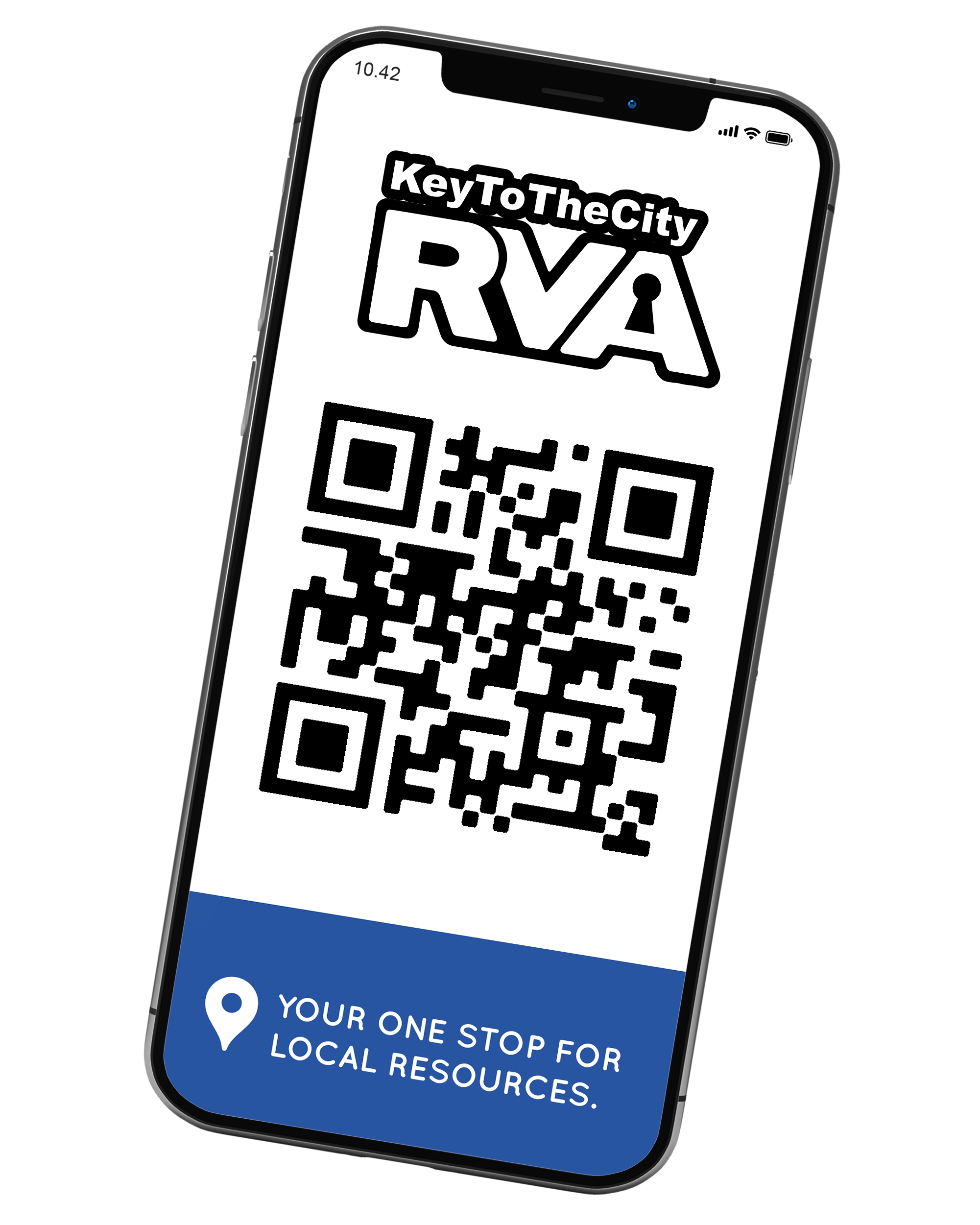 Key to the City RVA phone QR code
